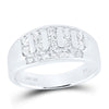 10kt Yellow Gold Mens Round Diamond Wedding Channel Set Band Ring 1 Cttw