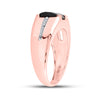 10kt Rose Gold Mens Cushion Onyx Diamond Band Ring 2 Cttw