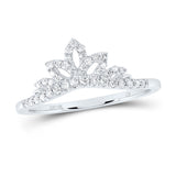 10kt White Gold Womens Round Diamond Enhancer Wedding Band 1/5 Cttw