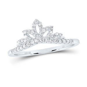 10kt White Gold Womens Round Diamond Enhancer Wedding Band 1/5 Cttw