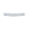 10kt White Gold Womens Round Diamond Illusion-set Band 1/20 Cttw