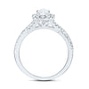 14kt White Gold Pear Diamond Solitaire Bridal Wedding Engagement Ring 1 Cttw