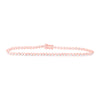 10kt Rose Gold Womens Round Diamond Studded Tennis Bracelet 2 Cttw