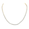 10kt Yellow Gold Womens Round Diamond 18-inch Heart Link Necklace 2 Cttw