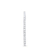 14kt White Gold Womens Round Diamond Bar Pendant 1/10 Cttw