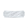 14kt White Gold Mens Round Channel-set Diamond Wedding Anniversary Band Ring 1/4 Cttw