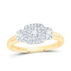 10kt Yellow Gold Round Diamond Solitaire Bridal Wedding Engagement Ring 1/4 Cttw