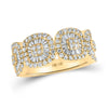 10kt Yellow Gold Mens Round Diamond Band Ring 1-1/2 Cttw