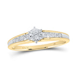 14kt Yellow Gold Round Diamond Solitaire Bridal Wedding Engagement Ring 1/4 Cttw
