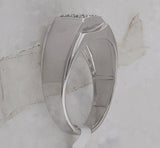 Sterling Silver Mens Round Diamond Square Cluster Ring .03 Cttw