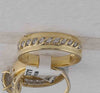 10kt Yellow Gold His Hers Round Diamond Cluster Matching Wedding Set 3/4 Cttw