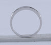 10kt White Gold Womens Round Diamond Single Row Band Ring 1/8 Cttw