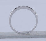 10kt White Gold Womens Round Diamond Single Row Band Ring 1/8 Cttw