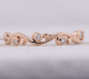 10kt Rose Gold Womens Round Diamond Band Ring 1/20 Cttw