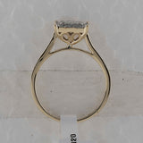 10kt Yellow Gold Womens Round Yellow Diamond Square Ring 1/3 Cttw
