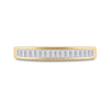 10kt Yellow Gold Womens Baguette Diamond Wedding Band 1/4 Cttw