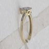 10kt Yellow Gold Womens Round Diamond Heart Ring 1/4 Cttw