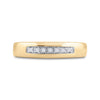 10kt Yellow Gold Womens Round Diamond Single Row Wedding Band 1/10 Cttw