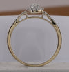 10kt Yellow Gold Round Diamond Bridal Wedding Ring Band Set 1/2 Cttw