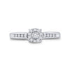 14kt White Gold Round Diamond Solitaire Bridal Wedding Engagement Ring 1/8 Cttw