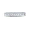 14kt White Gold Womens Princess Diamond Wedding Band 1/2 Cttw