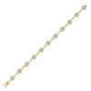 10kt Yellow Gold Womens Round Diamond Infinity Bracelet 2-1/5 Cttw