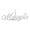 10kt Yellow Gold Mens Round Diamond Makayla Name Charm Pendant 1-1/2 Cttw