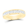 14kt Yellow Gold Womens Round Diamond Wedding Channel Set Band 1 Cttw