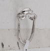 10kt White Gold Womens Round Diamond Dolphin Ring 1/20 Cttw