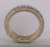 10kt Yellow Gold Mens Round Diamond Statement Cluster Band Ring 1-1/4 Cttw