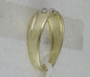 10kt Yellow Gold Mens Round Diamond Two-tone Wedding Band Ring 1/8 Cttw