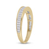 10kt Yellow Gold Womens Baguette Diamond Wedding Band 1/2 Cttw