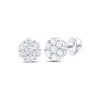 1CTW-DIA P1 FLOWER EARRING