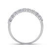 14kt White Gold Oval Diamond Bridal Wedding Ring Band Set 2 Cttw