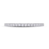 14kt White Gold Womens Round Diamond Eternity Wedding Band 1/2 Cttw