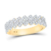 10kt Yellow Gold Mens Round Diamond Band Ring 3/4 Cttw