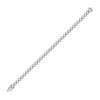 14kt White Gold Womens Round Diamond Tennis Bracelet 6 Cttw