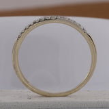10kt Yellow Gold Round Diamond Bridal Wedding Ring Band Set 1/2 Cttw