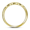 10kt Yellow Gold Round Diamond Halo Bridal Wedding Ring Band Set 1/4 Cttw