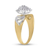 10kt Yellow Gold Womens Round Diamond Mom Ring 1/8 Cttw