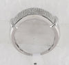 Sterling Silver Mens Round Diamond Band Ring 1/2 Cttw