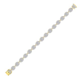 10kt Yellow Gold Mens Round Diamond Mariner Link Bracelet 5 Cttw