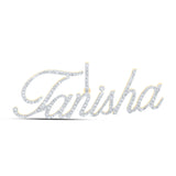 10kt Yellow Gold Womens Round Diamond TANISHA Name Pendant 1 Cttw