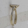 10kt Yellow Gold Womens Round Yellow Diamond Square Ring 1/3 Cttw