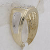 10kt Yellow Gold Mens Round Diamond Square Cluster Ring 1/4 Cttw