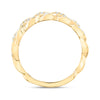 10kt Yellow Gold Womens Round Diamond Braid Band Ring 1/3 Cttw