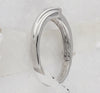 10kt White Gold Womens Round Diamond Solitaire Promise Ring 1/20 Cttw