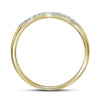 10k Yellow Gold Marquise Diamond Bridal Wedding Ring Band Set 1/5 Cttw