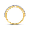 14kt Yellow Gold Baguette Diamond Bridal Wedding Ring Band Set 1-7/8 Cttw