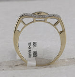 10kt Yellow Gold Mens Round Diamond Cluster Ring 1/2 Cttw